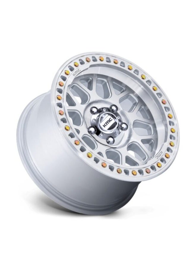 كي ام سي KM549 جي آر إس (GRS) 17×9 5×127 ET-12 CB71.5 فضي لامع / وجه مشغول آليًا - Image 3